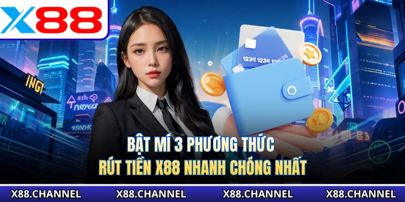 Bật mí 3 phương thức rút tiền X88 nhanh chóng nhất