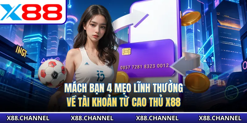 Mách bạn 4 mẹo lĩnh thưởng về tài khoản từ cao thủ X88