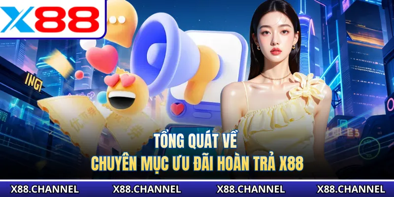 Tổng quát về chuyên mục ưu đãi hoàn trả X88